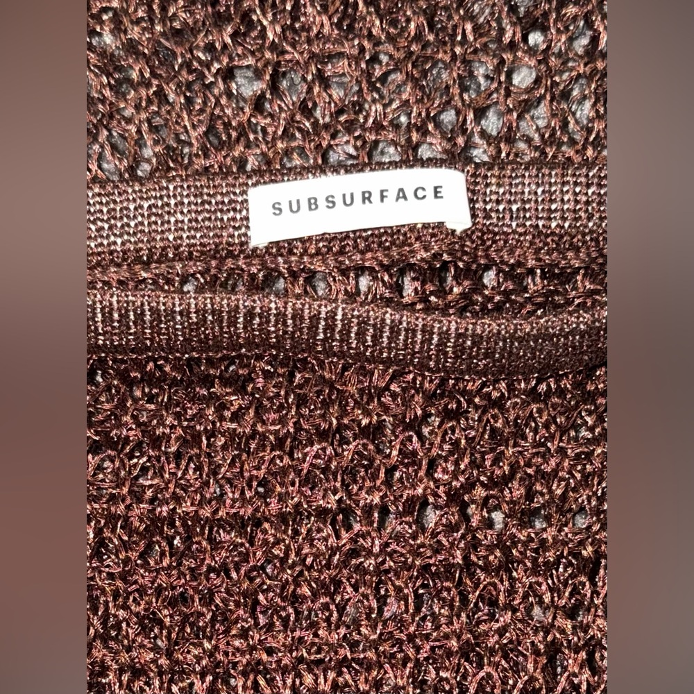 Subsurface Brown Knit Maxi Skirt